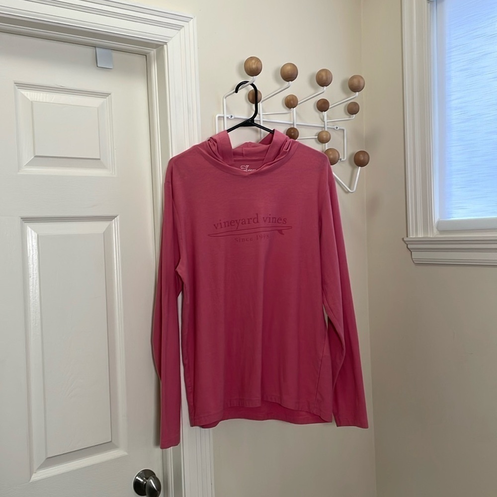 Vineyard Vines - Long Sleeve Hoodie - Rose - M
